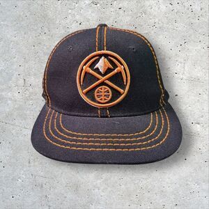 Denver Nuggets Zephyr 3215 Chopped Fitted Hat 7 1/8 Black Orange Wool NBA Cap